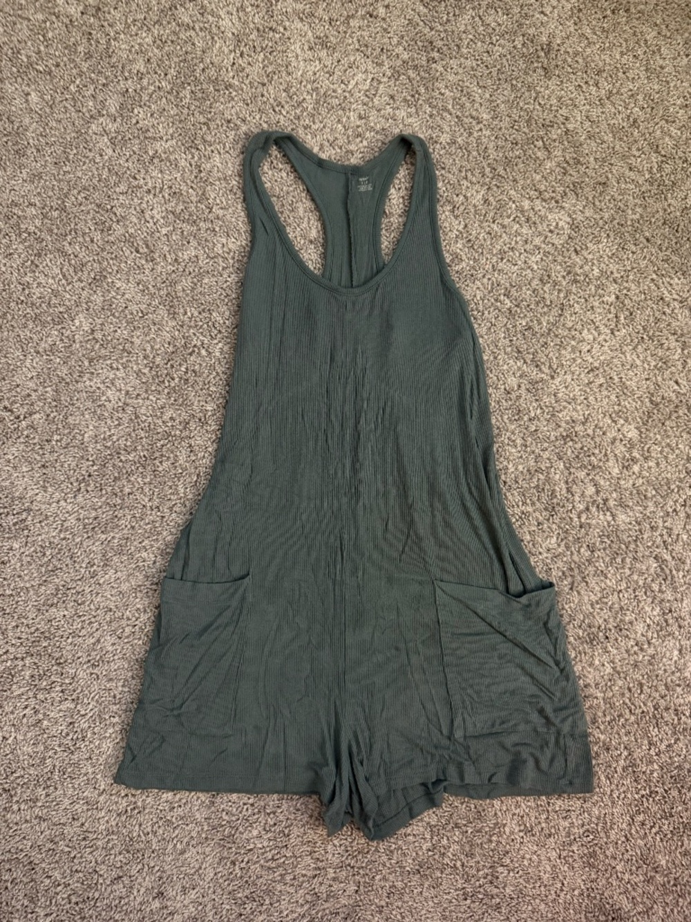 Green Tank Top Overalls